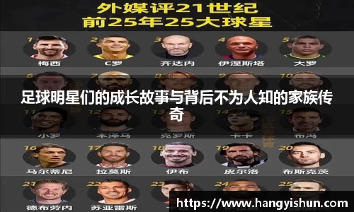 足球明星们的成长故事与背后不为人知的家族传奇